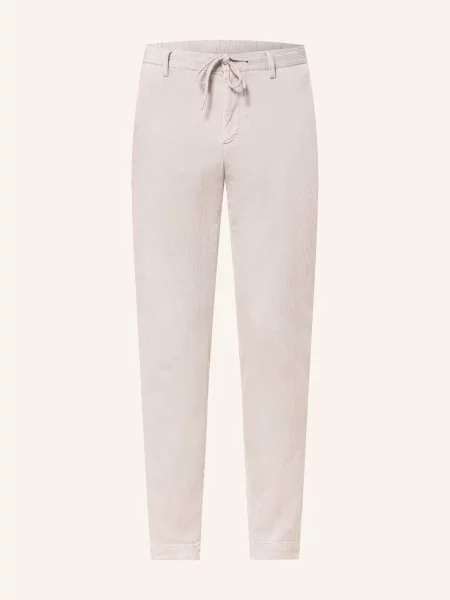 Alberto Spodnie Sztruksowe Jump W Stylu Dresowym Slim Fit grau