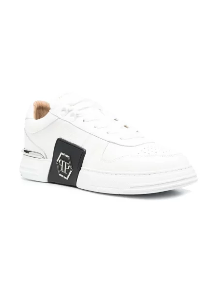 Sneakersy Philipp Plein skórzane białe