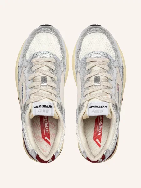 Autry Sneakersy Hyperway Low silber białe