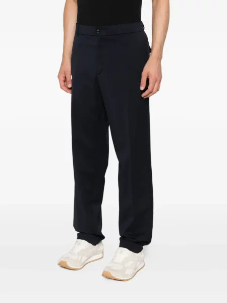 Pantaloni Moncler de lână albastru