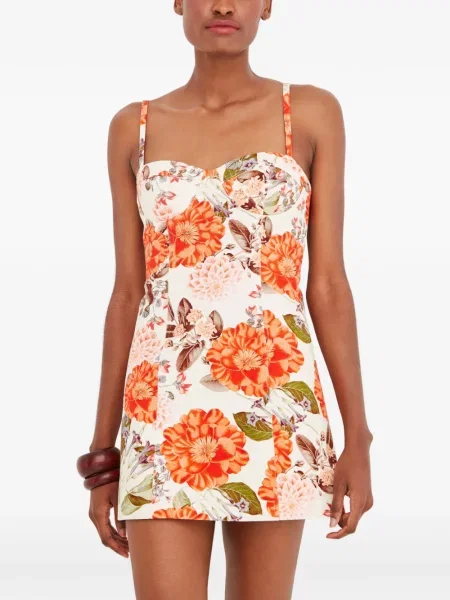 Rochie mini Cara Cara cu model floral de costum