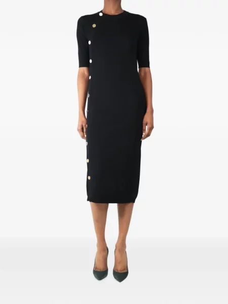 Rochie midi Altuzarra tricotate negru