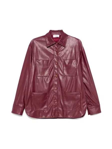 Kurtka skórzana Le Sully Studio brązowa