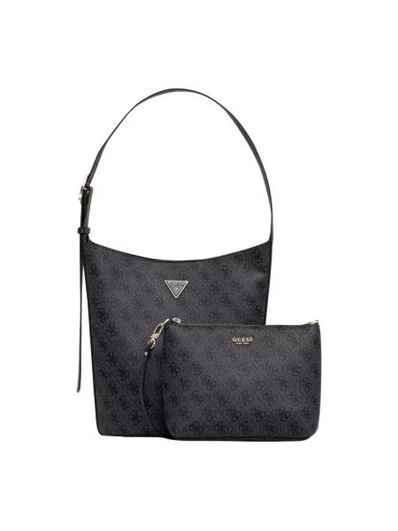 Guess torebka MERIDIAN czarna