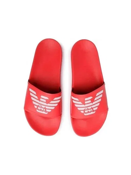 Šľapky Emporio Armani červená