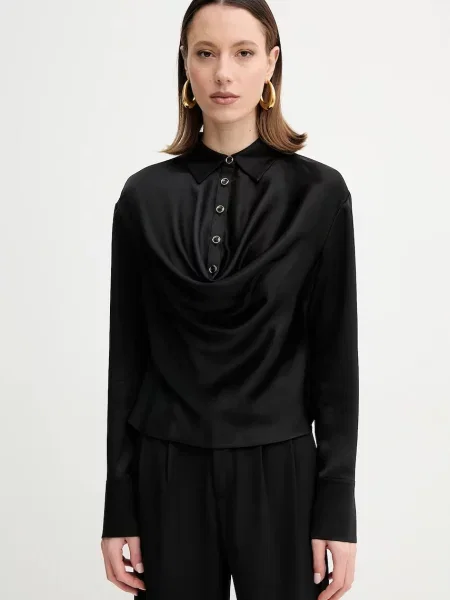 Блузка Marciano by Guess LINDA однотонна чорний