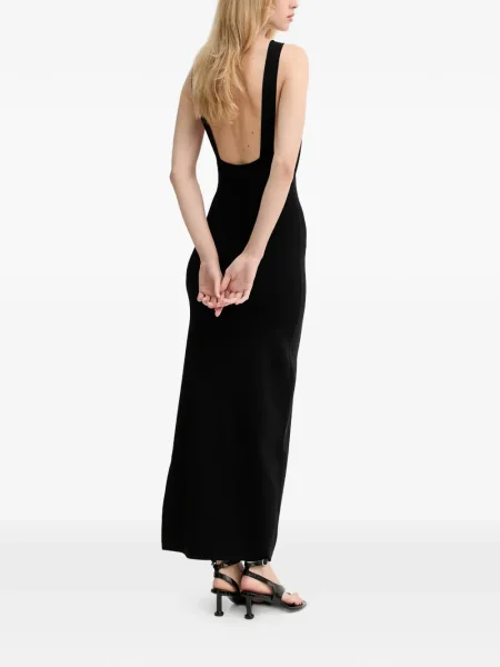 Rochie maxi Gestuz fără mâneci de costum negru
