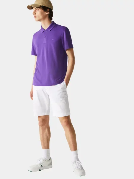Поло Lacoste фиолетовое