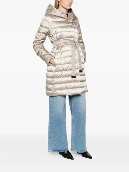 Reversibil geacă cu puf Max Mara din satin