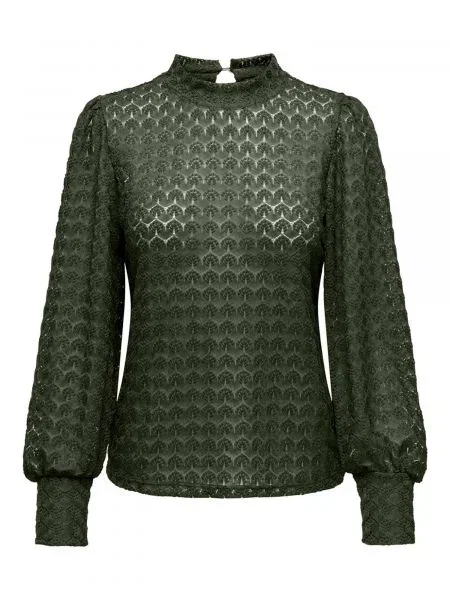 JDY Bluză AVERY pin verde