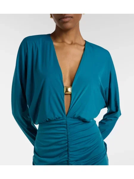 Rochie Vix Paula Hermanny cu volane verde