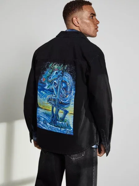 Jeans srajca Medicine črna