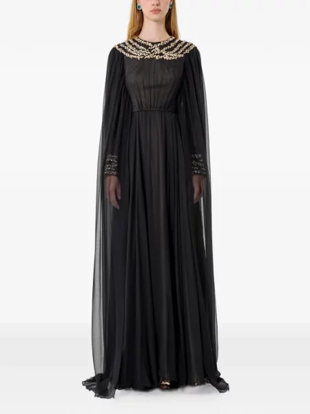 Rochie maxi Dina Melwani negru