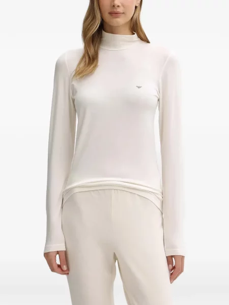 Lung tricou Emporio Armani alb