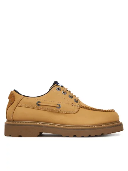 Κλειστά παπούτσια Tommy Jeans Archive Boat Shoe κίτρινο