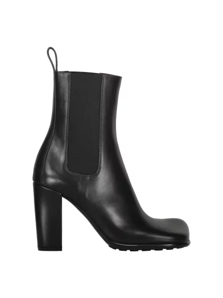 Botki Bottega Veneta skórzane czarne