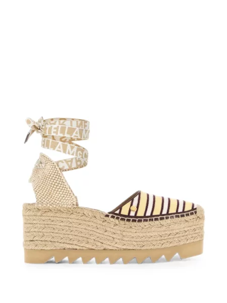 Espadrile Stella Mccartney cu dungi cu platformă