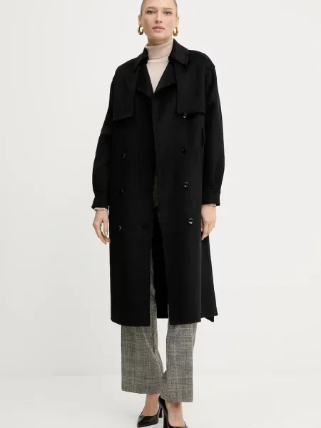 Пальто Silvian Heach черное