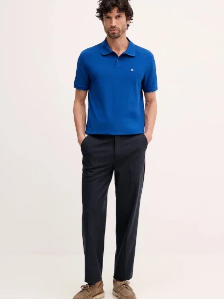 Calvin Klein Jeans polo majica modra