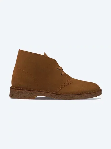 Clarks Originals pantofi de piele întoarsă Originals Desert Boot barbati maro