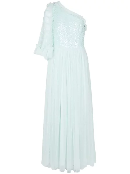 Odgovarati haljina Needle & Thread sa šljokicama s jednim ramenom zelena