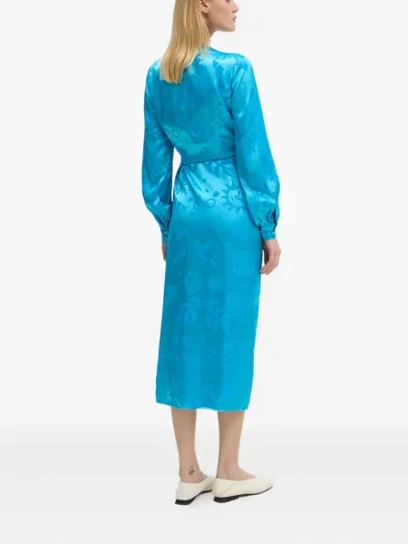 Rochie midi Never Fully Dressed până la genunchi de costum albastru