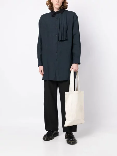 Plisuota marškiniai Yohji Yamamoto mėlyna
