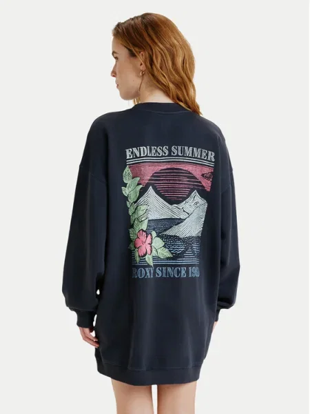 Roxy Bluză Saturday Night Vibes Oversize negru