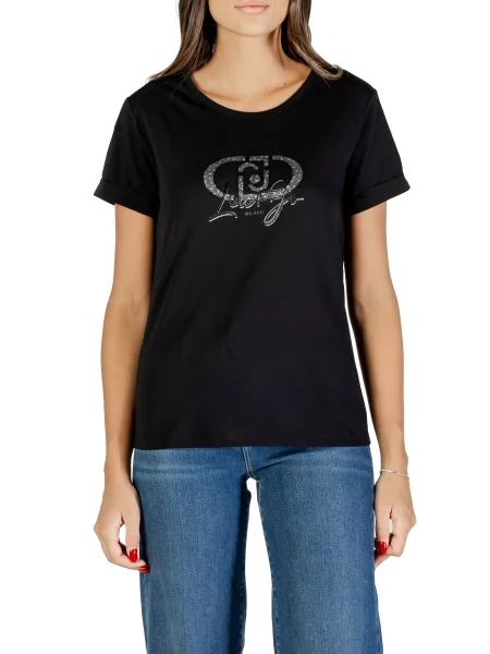 Koszulka Liu Jo z nadrukiem czarna