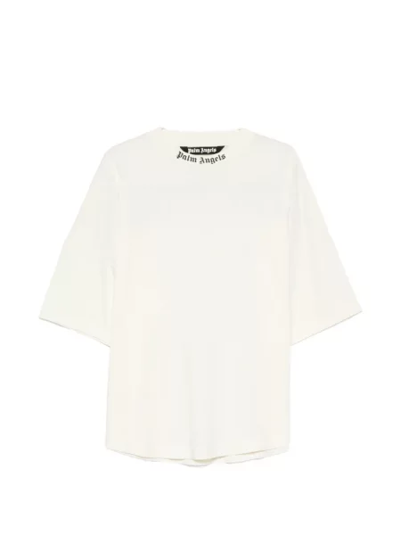 Tricou Palm Angels cu imagine alb