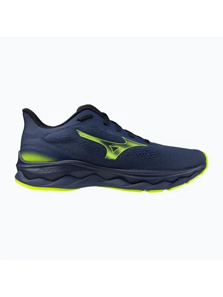 Мъжки обувки за бягане Mizuno Wave Serene 2 GTX estate blue/lightning yellow синьо