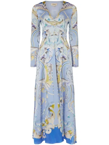 Palton Temperley London cu imagine albastru