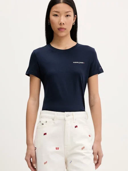 Tommy Jeans t-shirt γυναικείο μπλε
