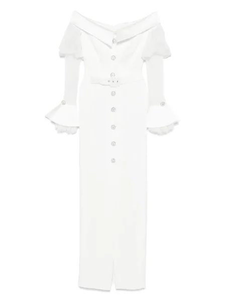 Rochie Silk Love & Lace de mătase de costum alb