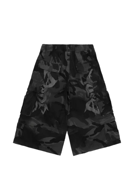 Σορτς cargo Aape By *a Bathing Ape® με σχέδιο παραλλαγής μαύρο