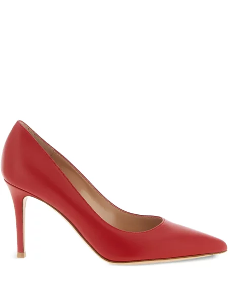 Pantofi cu toc Gianvito Rossi din piele roșu