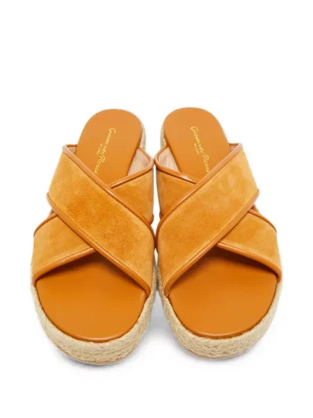 Espadrile Gianvito Rossi cu bretele maro