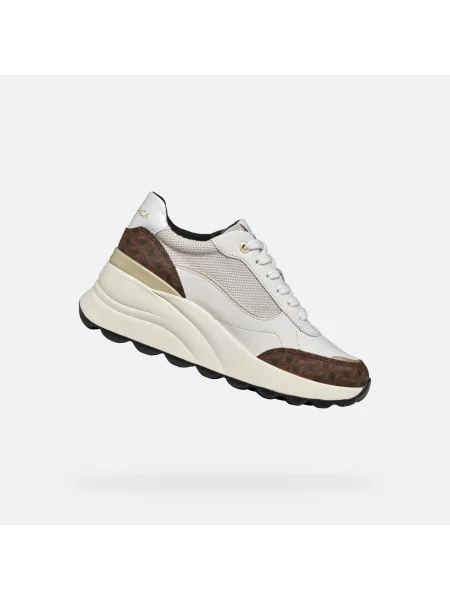 Sneakerși Geox alb