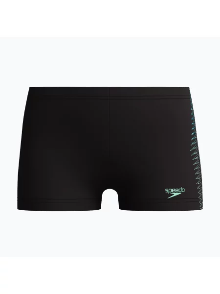 Gyerek úszó boxeralsó Speedo Plastisol Placement Aquashort black/alfalfa green. Méret: cm fekete