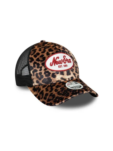 Šiltovka New Era s leopardím vzorom béžová