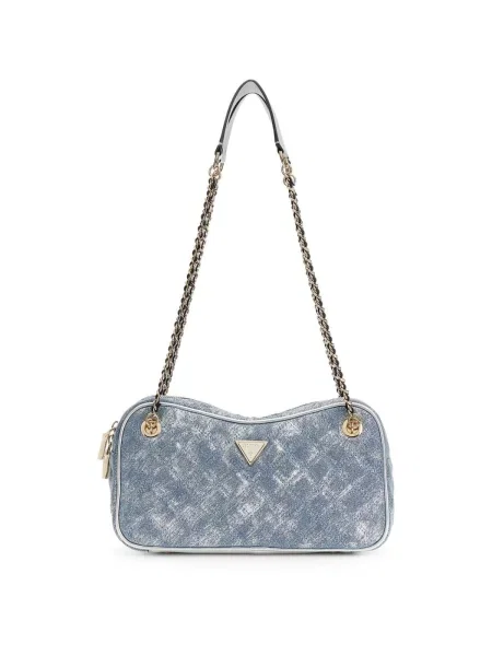 GUESS Geantă de umăr Cerelia denim albastru