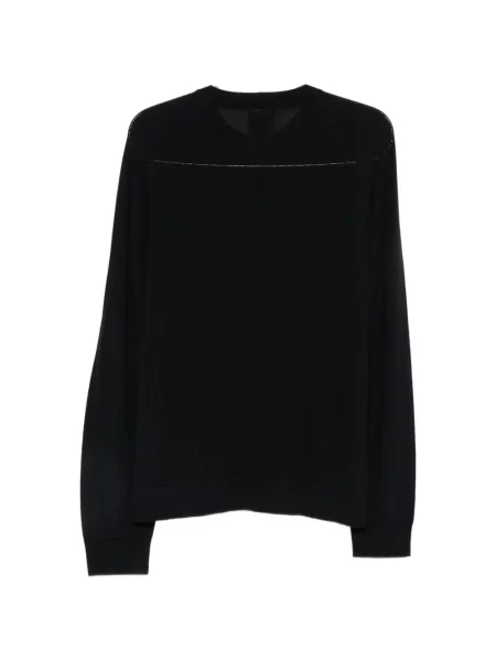 Pulover Giorgio Armani cu broderie albastru