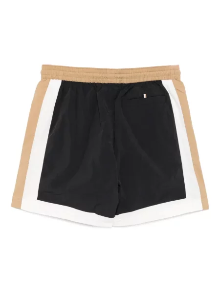 Slip de baie Boss cu imagine negru