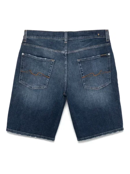 Pantaloni scurți din denim 7 For All Mankind albastru