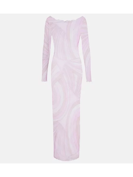Rochie maxi Pucci din jerseu roz