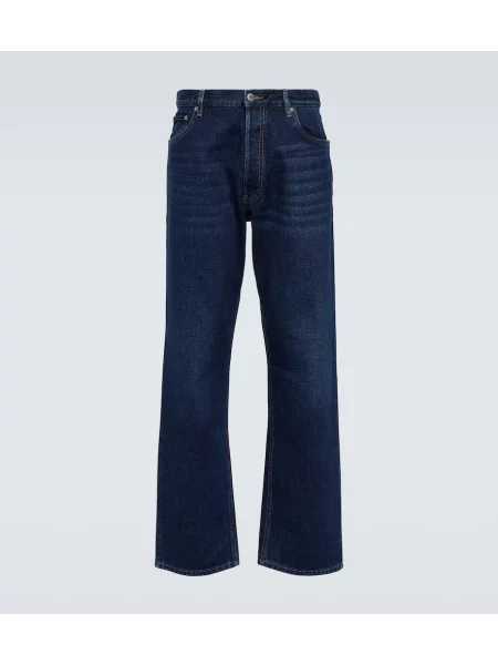 Ravne kavbojke Prada modra