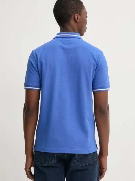 Tommy Jeans polo fioletowa