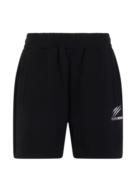 Pantaloni scurți Plein Sport cu autograf negru