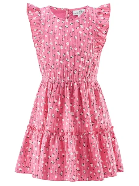 Happy girls Rochie roz alb