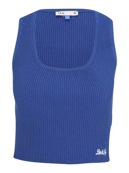 LTB Top brodat Dokomo cobalt albastru